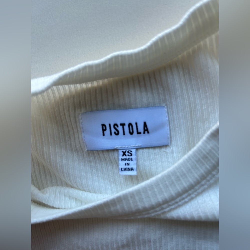 Pistola cream Ribbed Bodysuit - Picture 5 of 9